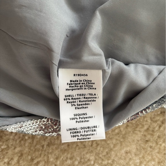 Rachel Zoe Shimmering Silver Strapless Dress - Picture 8 of 13